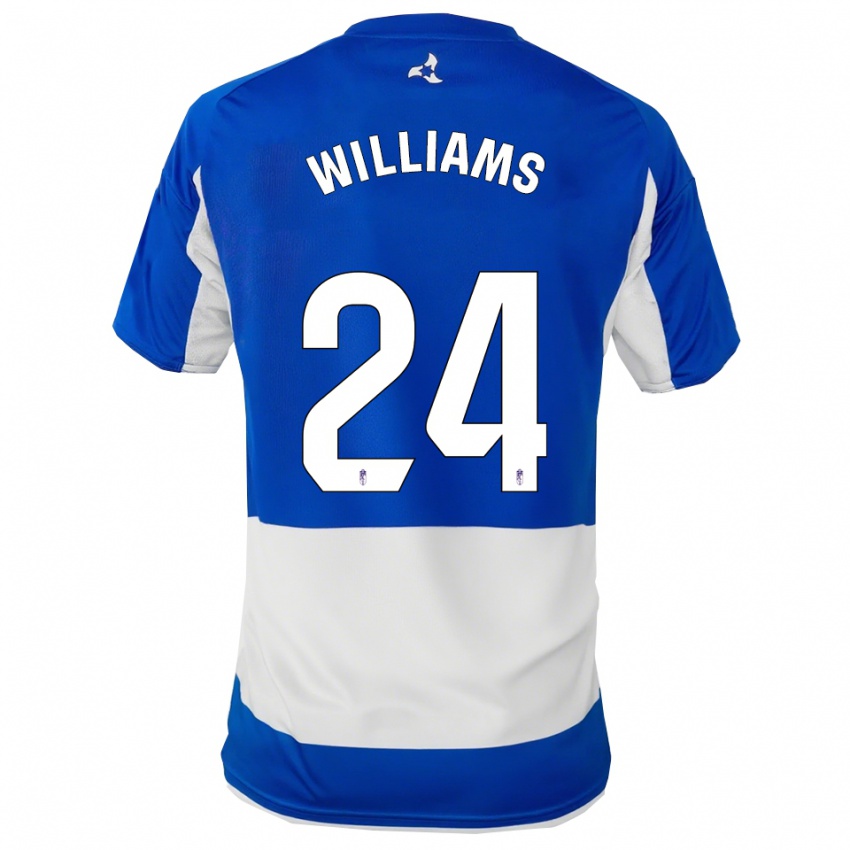ילדים לואיק וויליאמס #24 כחול לבן הרחק ג'רזי 2025/26 חולצה קצרה
