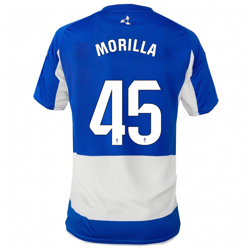 ילדים David Morilla #45 כחול לבן הרחק ג'רזי 2025/26 חולצה קצרה