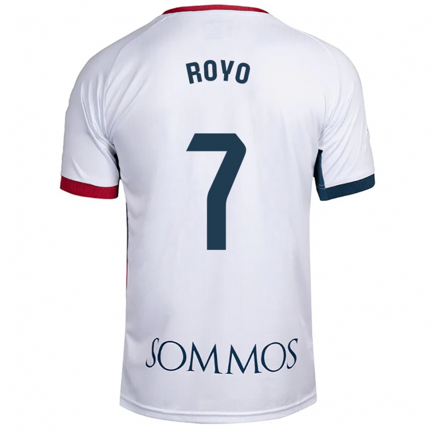 ילדים לאורה רויו #7 לבן אדום הרחק ג'רזי 2025/26 חולצה קצרה