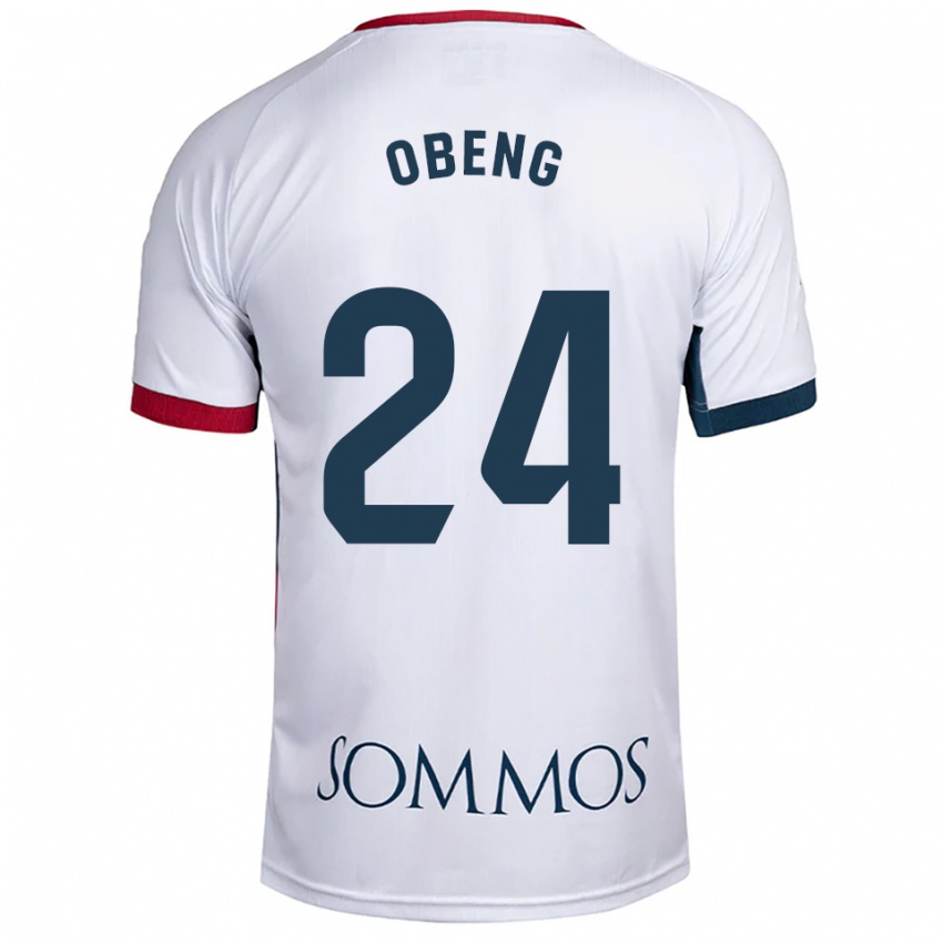 ילדים סמואל אובנג #24 לבן אדום הרחק ג'רזי 2025/26 חולצה קצרה