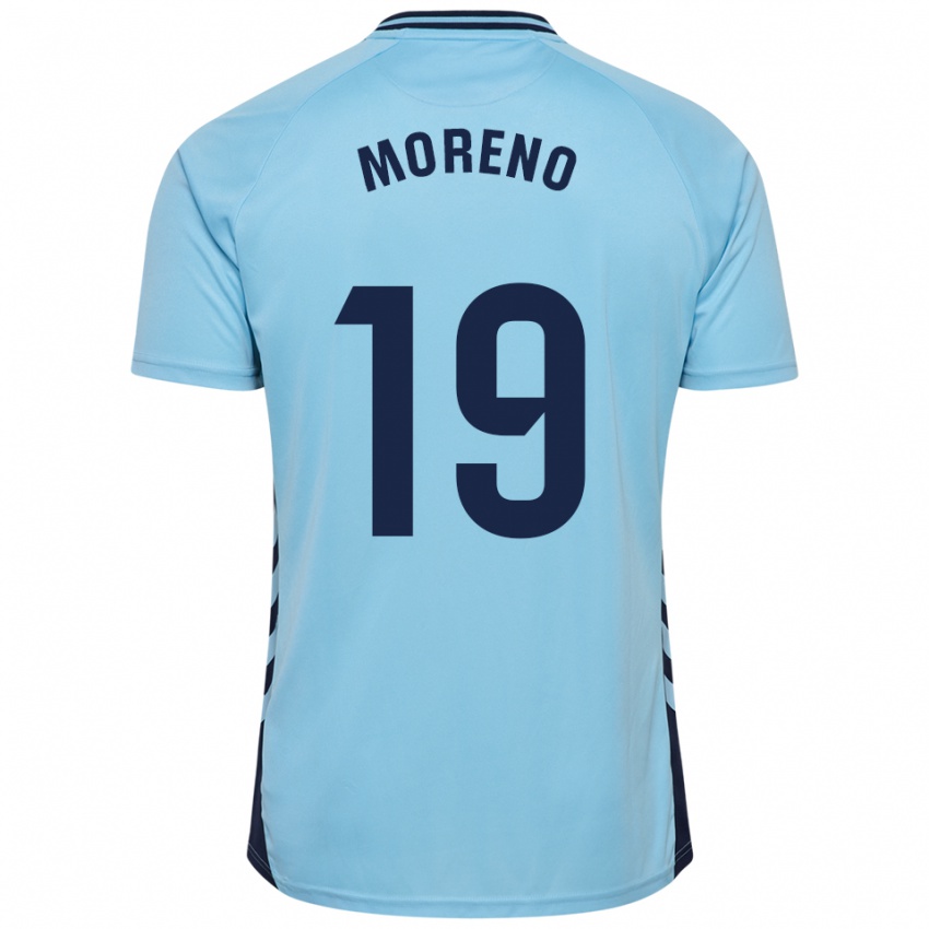 ילדים Fernando Moreno #19 תכלת הרחק ג'רזי 2025/26 חולצה קצרה