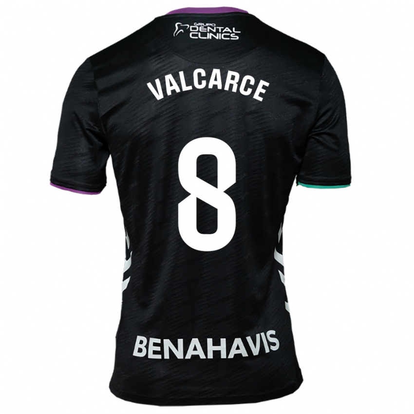 ילדים אלחנדרו ולקארסה #8 שחור סגול ירוק הרחק ג'רזי 2025/26 חולצה קצרה