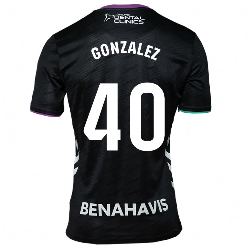 ילדים קרולינה גונסאלס פורטלה #40 שחור סגול ירוק הרחק ג'רזי 2025/26 חולצה קצרה