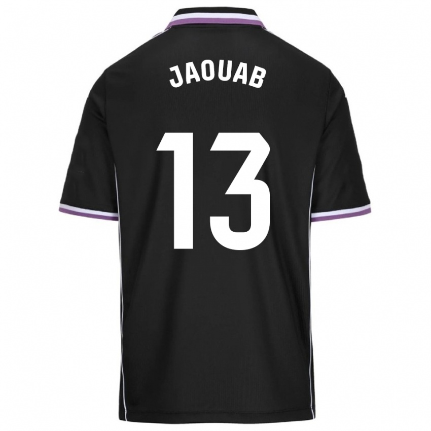 ילדים מוחמד ג'אואב #13 סגול שחור הרחק ג'רזי 2025/26 חולצה קצרה