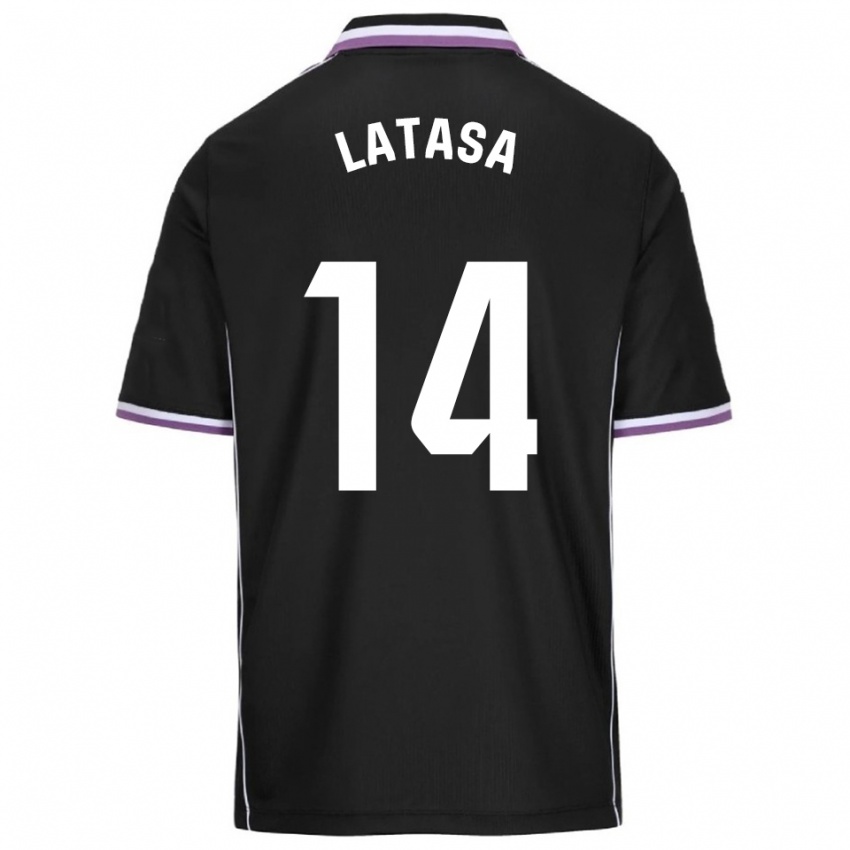 ילדים חואנמי לטאסה #14 סגול שחור הרחק ג'רזי 2025/26 חולצה קצרה