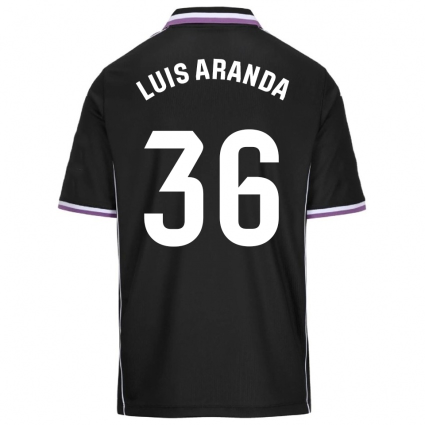 ילדים José Luis Aranda #36 סגול שחור הרחק ג'רזי 2025/26 חולצה קצרה