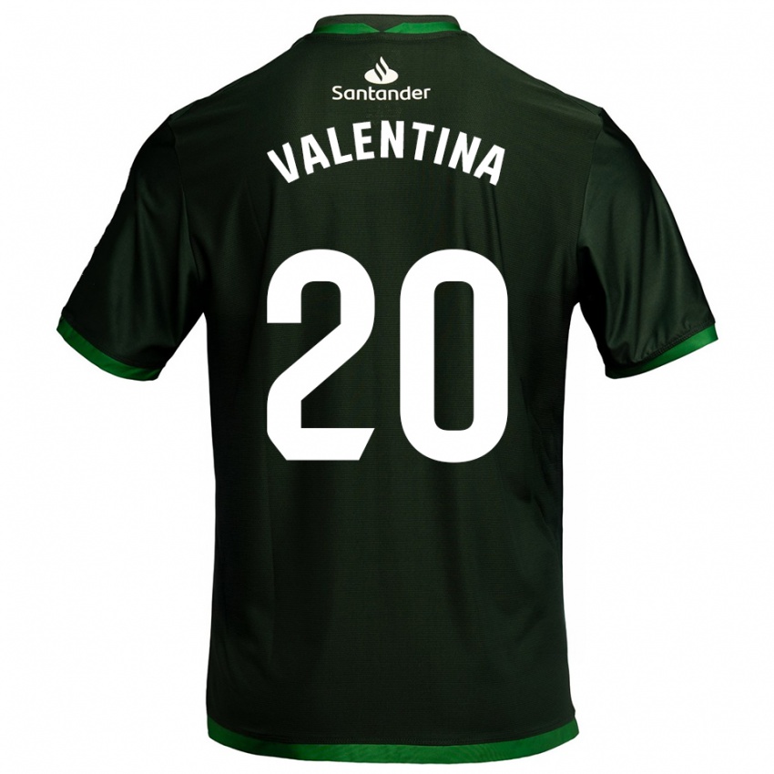 ילדים Valentina Lucumi Montoya #20 ירוק כהה הרחק ג'רזי 2025/26 חולצה קצרה