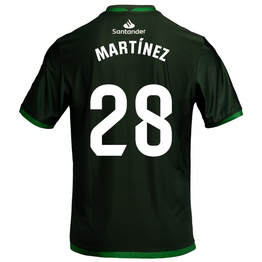 ילדים Sergio Martínez #28 ירוק כהה הרחק ג'רזי 2025/26 חולצה קצרה