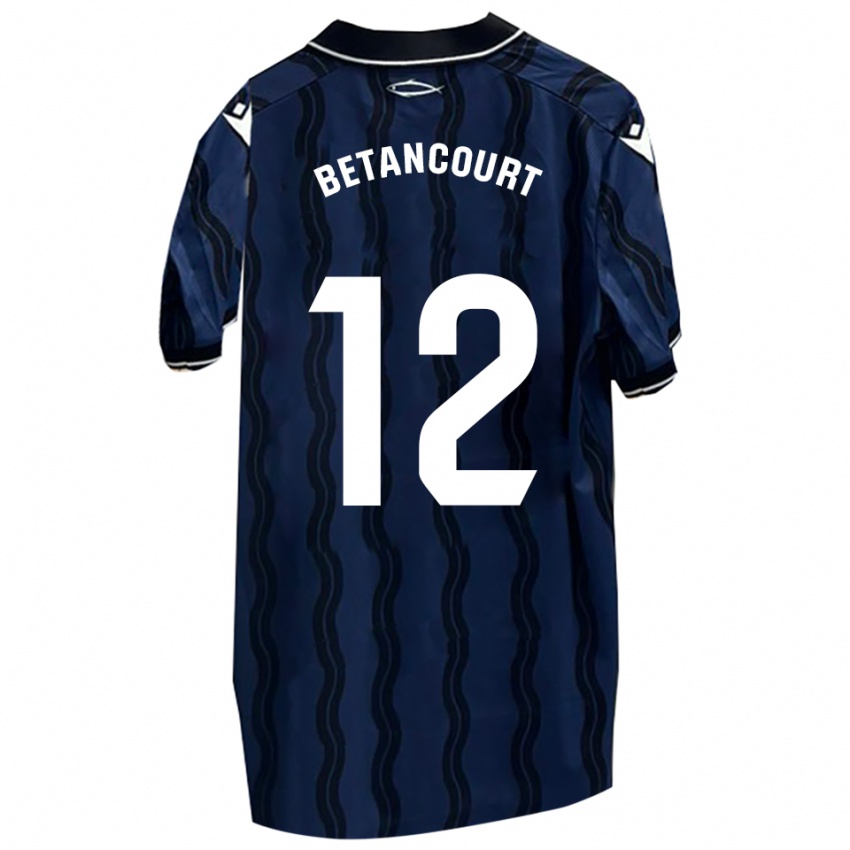 ילדים Arick Betancourt #12 כחול כהה שחור הרחק ג'רזי 2025/26 חולצה קצרה