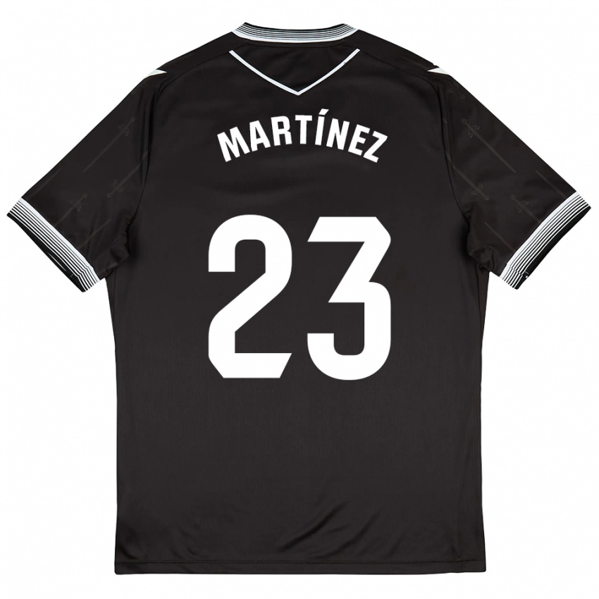 ילדים יאן מרטינס #23 שחור לבן הרחק ג'רזי 2025/26 חולצה קצרה