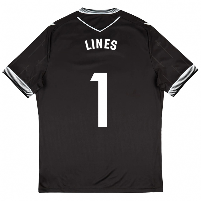 ילדים Laura Inés Aguilar #1 שחור לבן הרחק ג'רזי 2025/26 חולצה קצרה