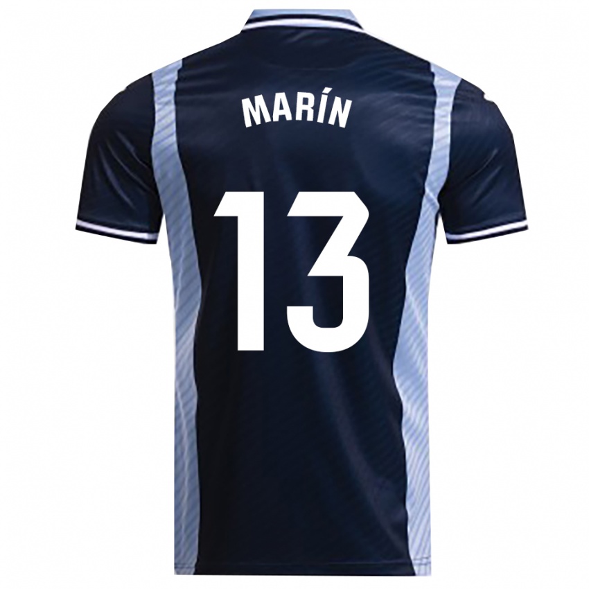 ילדים Carlos Marín #13 כחול נייבי תכלת הרחק ג'רזי 2025/26 חולצה קצרה