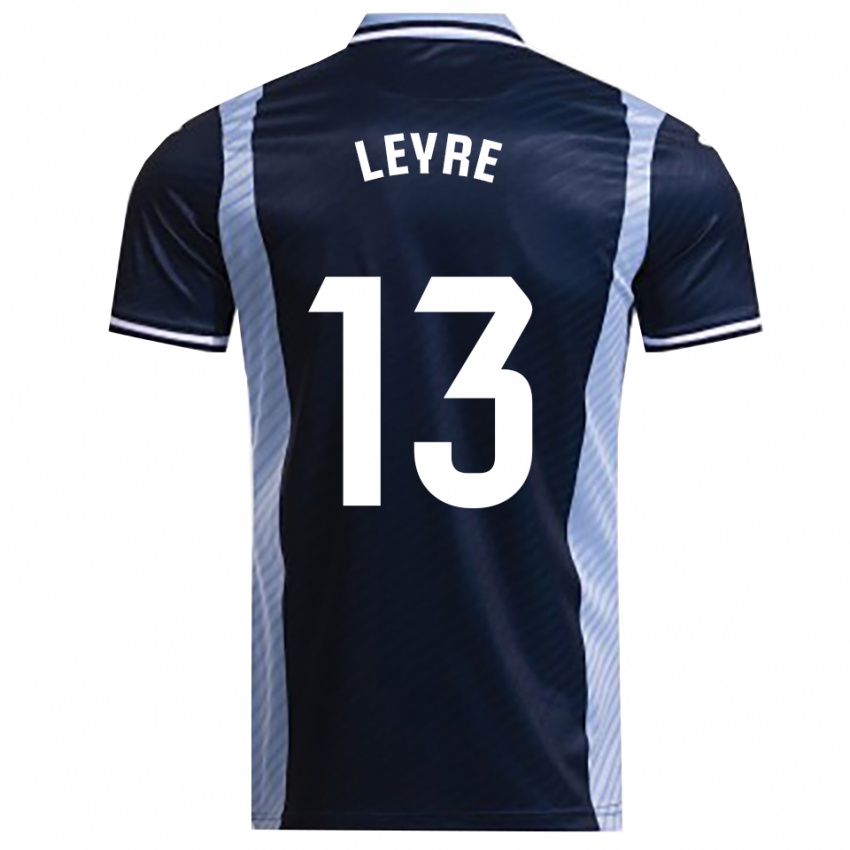 ילדים Leyre Sánchez López #13 כחול נייבי תכלת הרחק ג'רזי 2025/26 חולצה קצרה