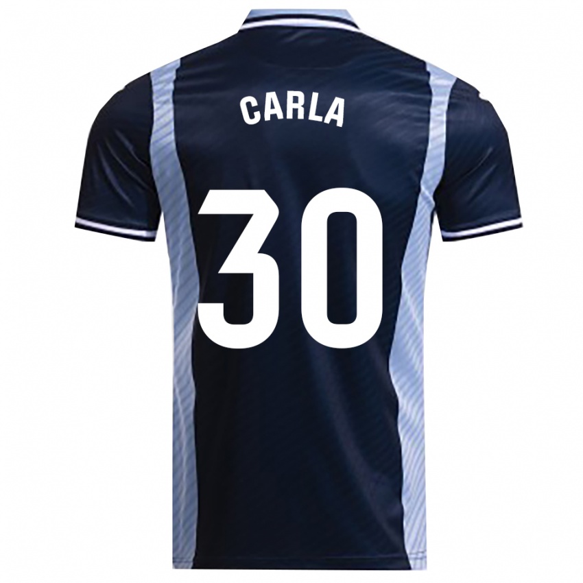 ילדים Carla Rojas Noguera #30 כחול נייבי תכלת הרחק ג'רזי 2025/26 חולצה קצרה