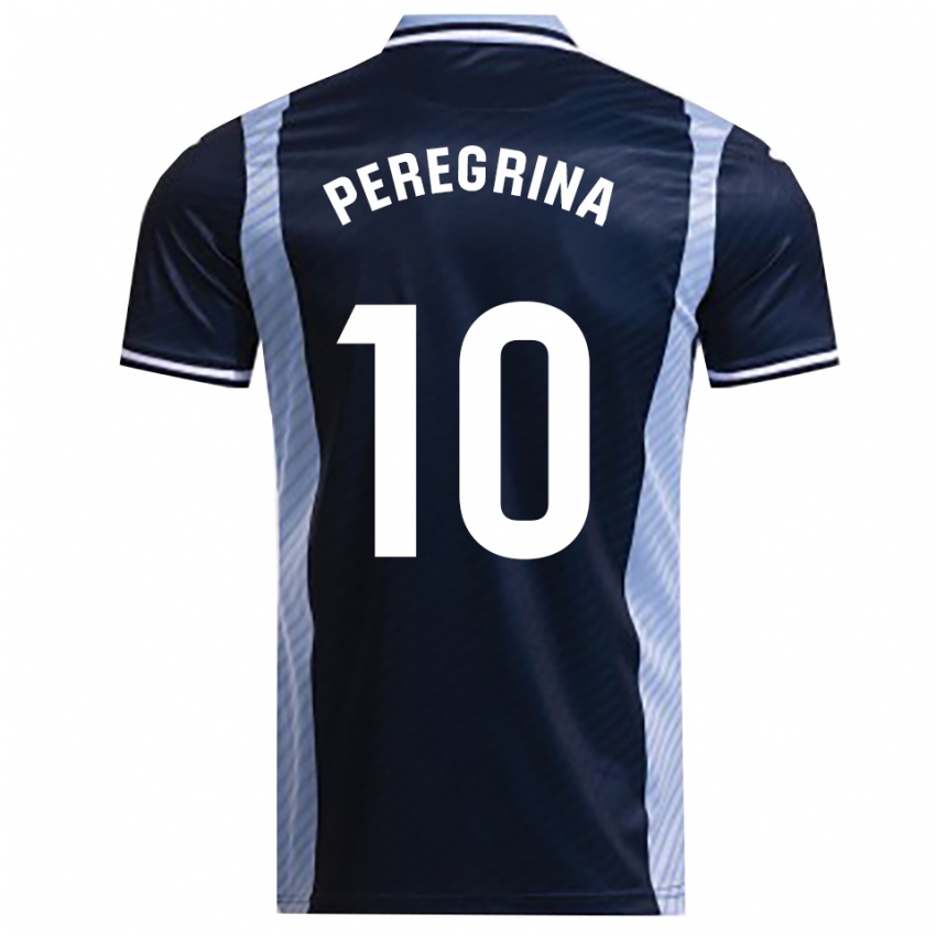 ילדים Mario Peregrina #10 כחול נייבי תכלת הרחק ג'רזי 2025/26 חולצה קצרה
