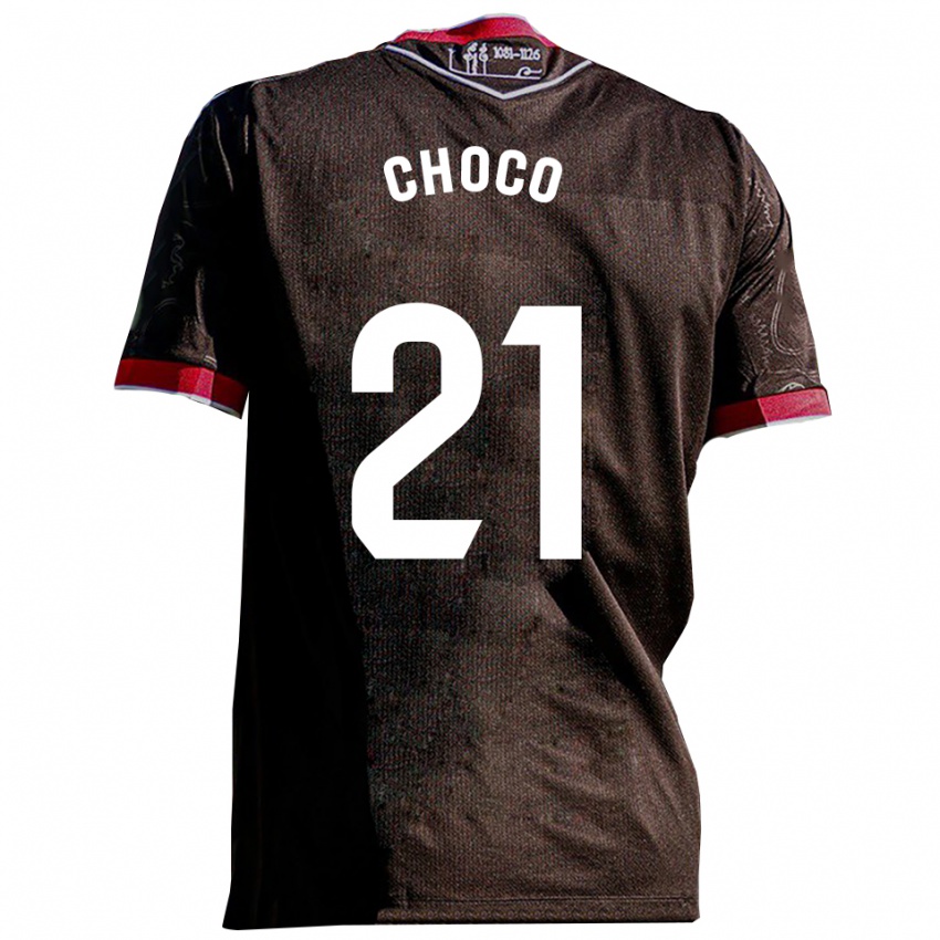 ילדים אלברו דיאז רואיס #21 שחור אדום הרחק ג'רזי 2025/26 חולצה קצרה