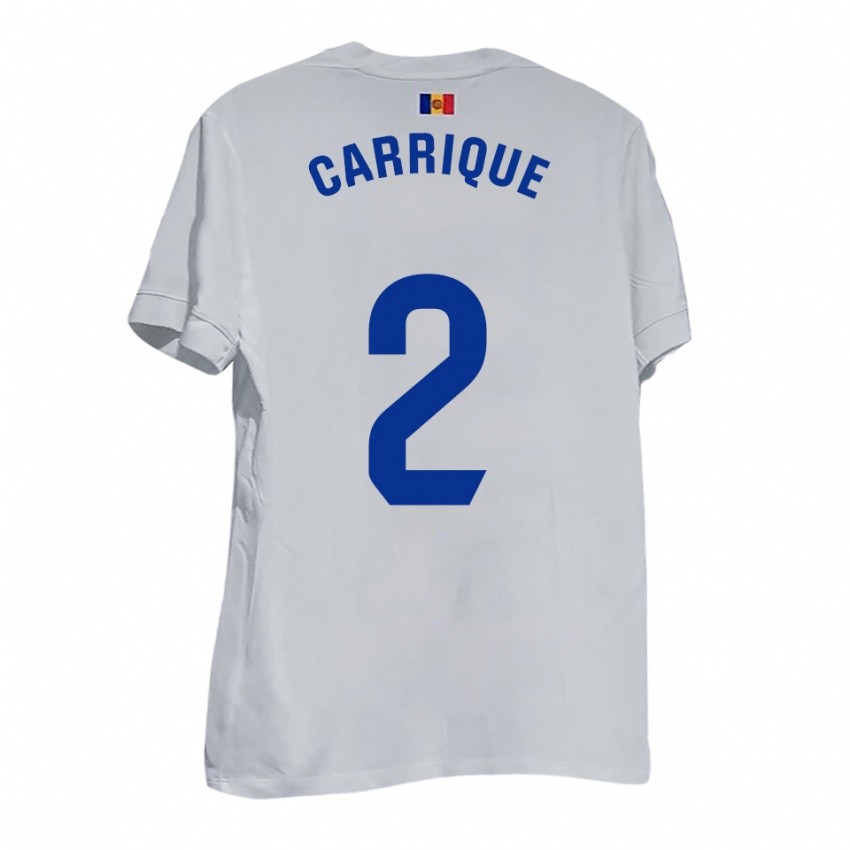 ילדים Thomas Carrique #2 לבן צהוב כחול הרחק ג'רזי 2025/26 חולצה קצרה