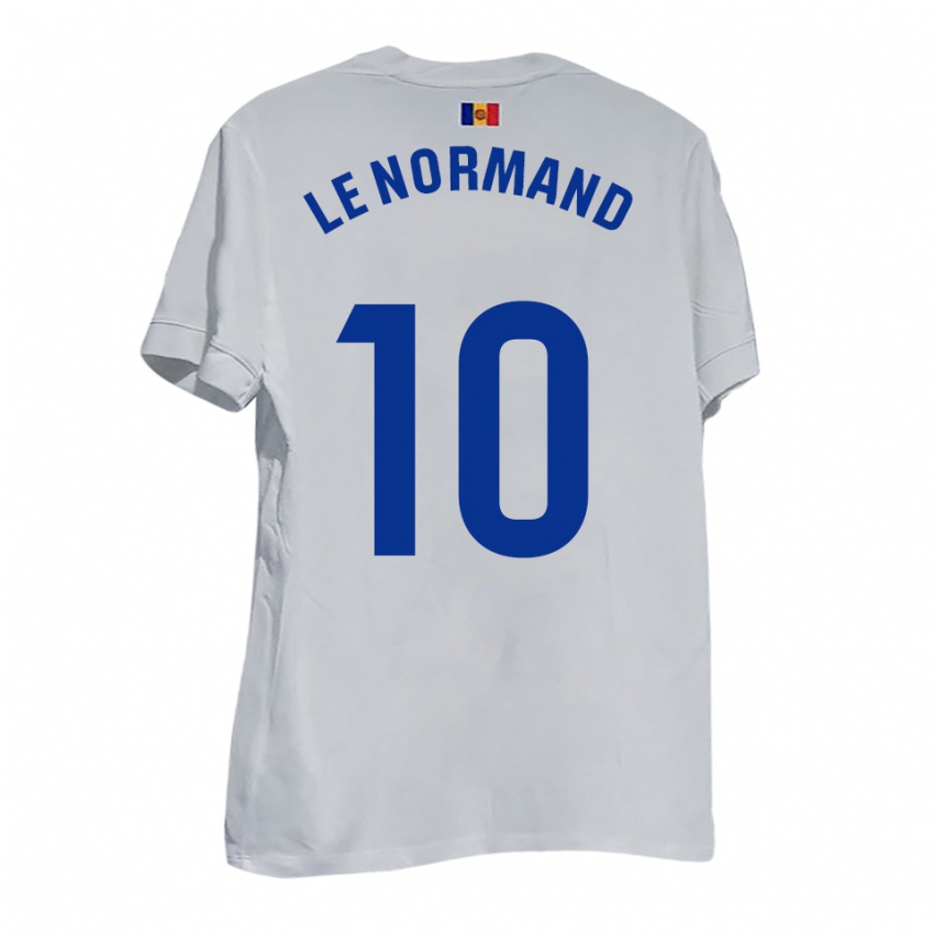 ילדים תיאו לה נורמנד #10 לבן צהוב כחול הרחק ג'רזי 2025/26 חולצה קצרה