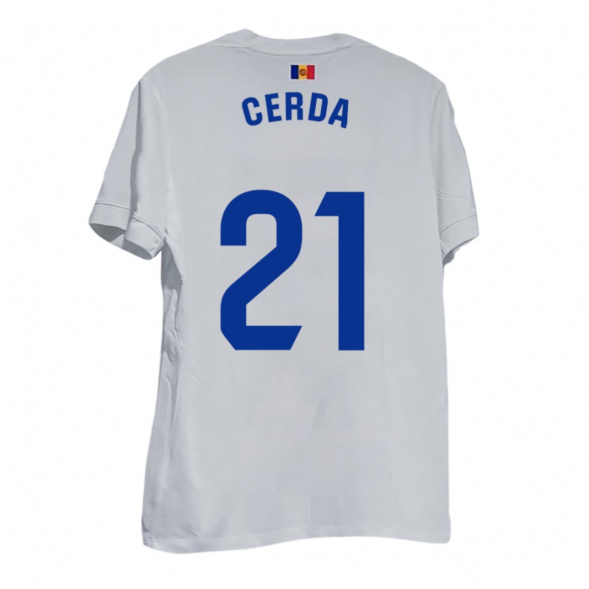 ילדים ג'וזף סרדה #21 לבן צהוב כחול הרחק ג'רזי 2025/26 חולצה קצרה