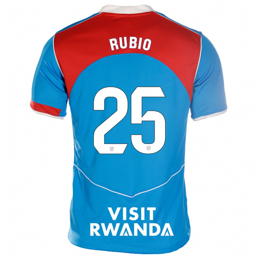 ילדים Daniel Rubio #25 כחול לבן ג'רזי קיט שלישי 2025/26 חולצה קצרה