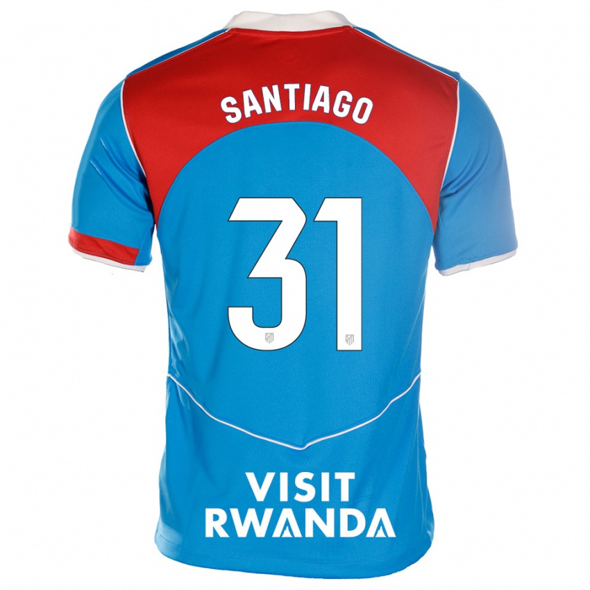 ילדים אברהם סנטיאגו #31 כחול לבן ג'רזי קיט שלישי 2025/26 חולצה קצרה