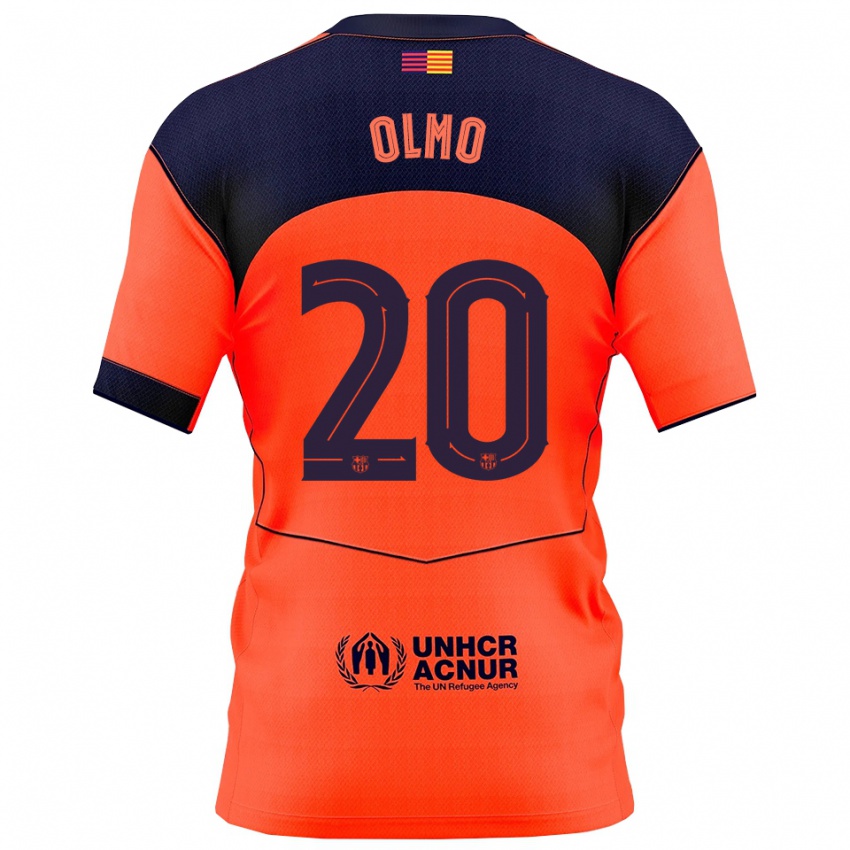 ילדים דני אולמו #20 כתום נייבי ג'רזי קיט שלישי 2025/26 חולצה קצרה