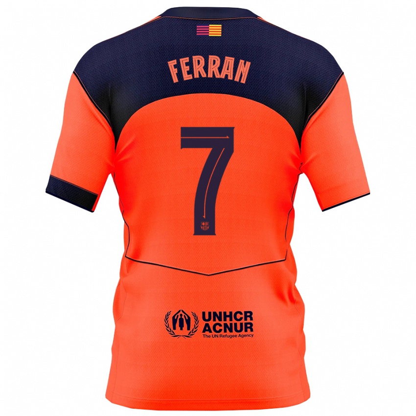 ילדים מגדלי פראן #7 כתום נייבי ג'רזי קיט שלישי 2025/26 חולצה קצרה