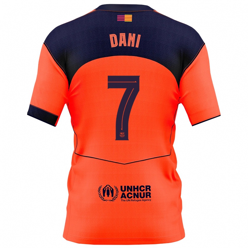 ילדים דני רודריגס #7 כתום נייבי ג'רזי קיט שלישי 2025/26 חולצה קצרה