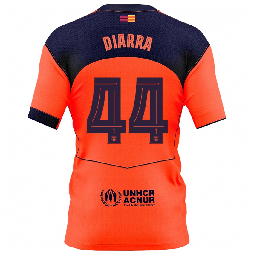 ילדים איברהים דיארה #44 כתום נייבי ג'רזי קיט שלישי 2025/26 חולצה קצרה