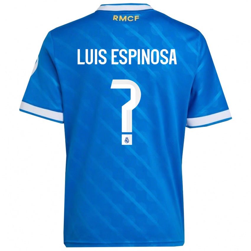 ילדים José Luis Espinosa #0 כחול לבן ג'רזי קיט שלישי 2025/26 חולצה קצרה