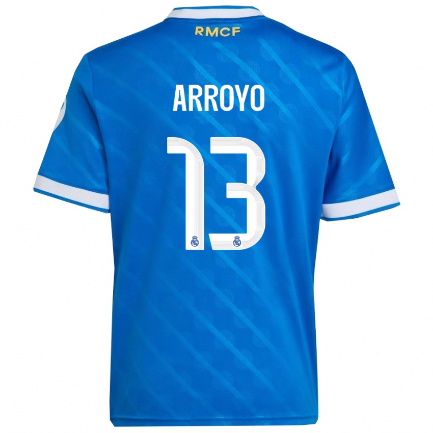 ילדים Diego Arroyo #13 כחול לבן ג'רזי קיט שלישי 2025/26 חולצה קצרה