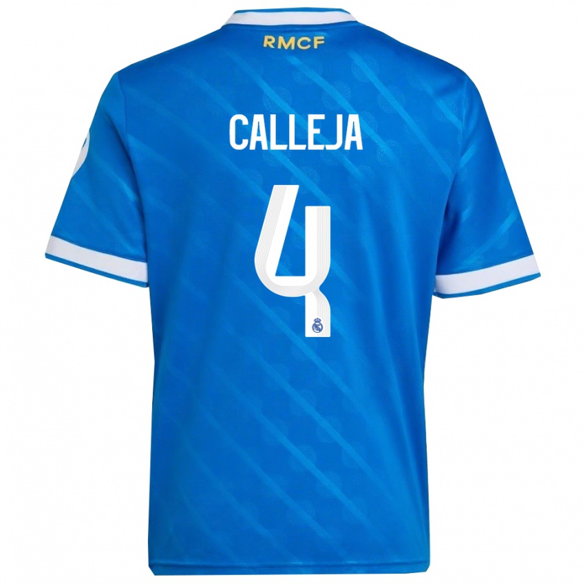 ילדים חיימה קאלחה #4 כחול לבן ג'רזי קיט שלישי 2025/26 חולצה קצרה