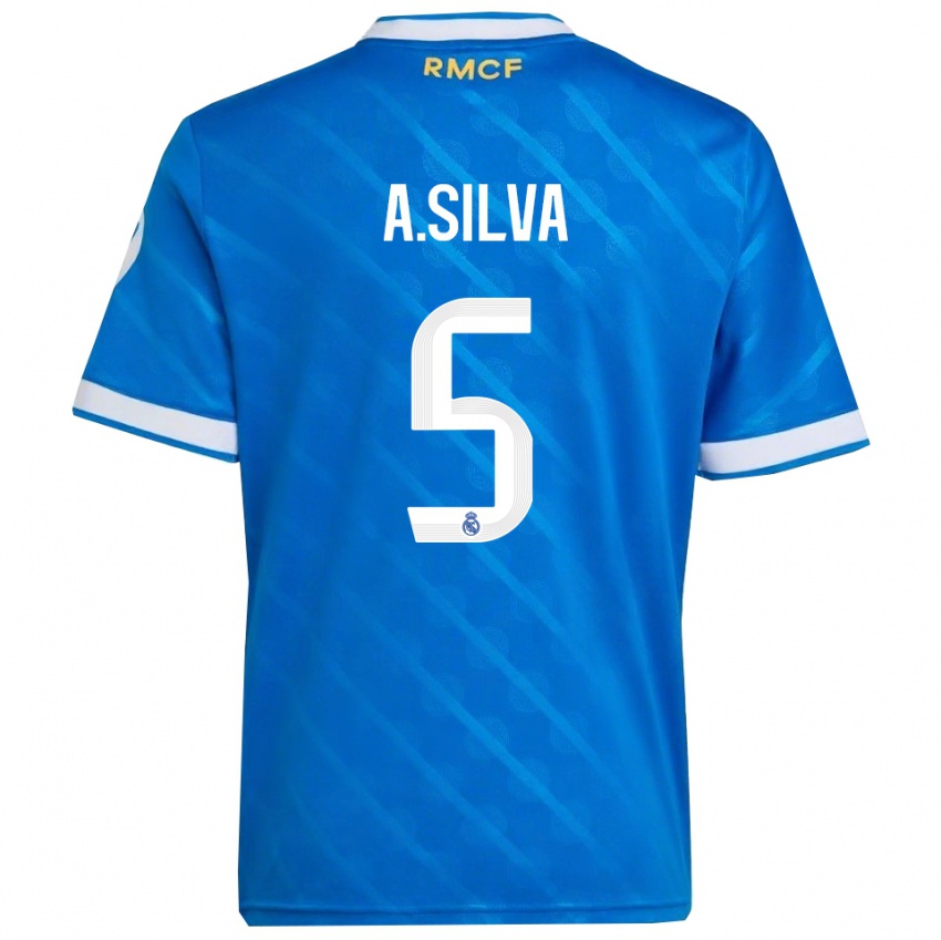 ילדים אנטוניה #5 כחול לבן ג'רזי קיט שלישי 2025/26 חולצה קצרה