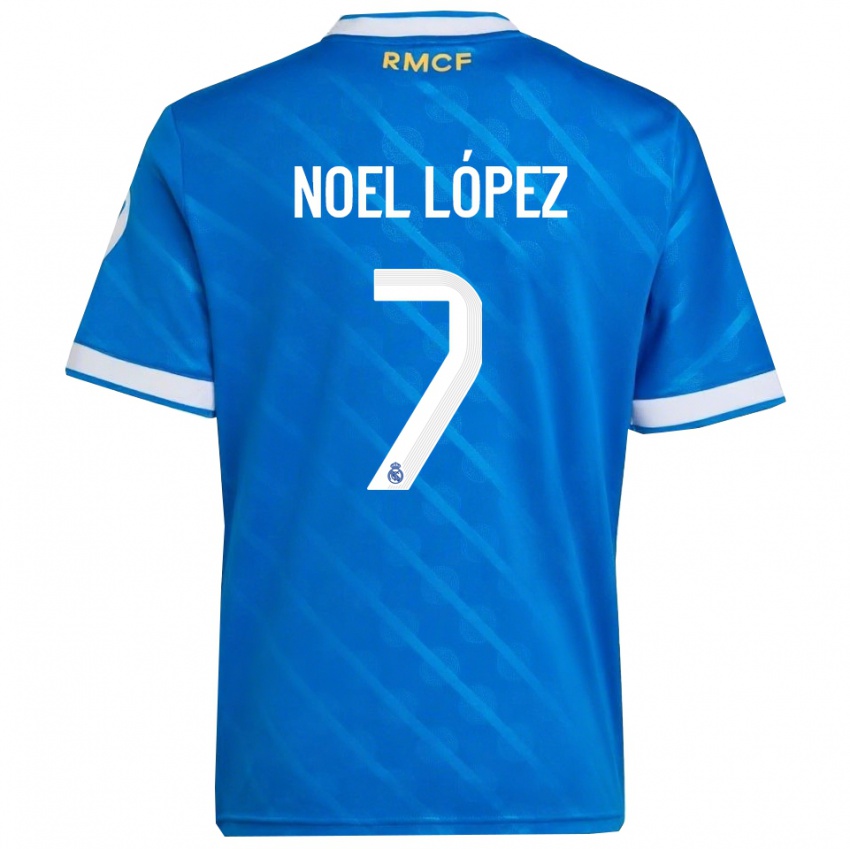 ילדים נואל לופס #7 כחול לבן ג'רזי קיט שלישי 2025/26 חולצה קצרה