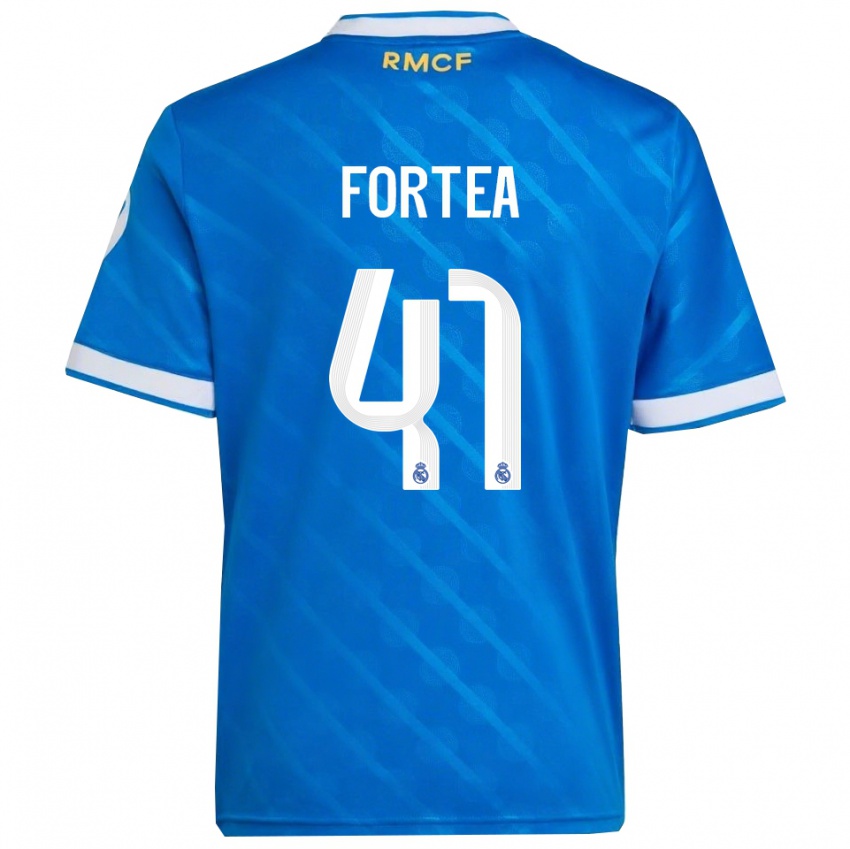 ילדים ז'סוס פורטה #41 כחול לבן ג'רזי קיט שלישי 2025/26 חולצה קצרה