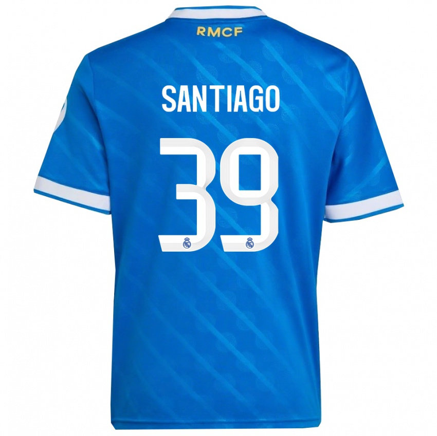 ילדים Aimar Santiago #39 כחול לבן ג'רזי קיט שלישי 2025/26 חולצה קצרה