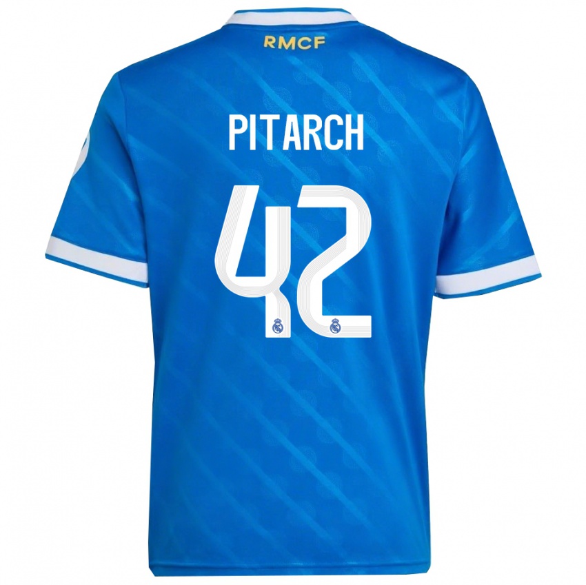 ילדים טיאגו פיטארץ' פינאר #42 כחול לבן ג'רזי קיט שלישי 2025/26 חולצה קצרה