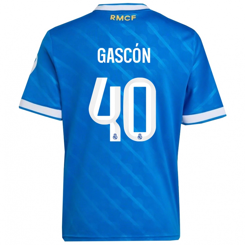 ילדים איגנסיו גסקון באוביד #40 כחול לבן ג'רזי קיט שלישי 2025/26 חולצה קצרה