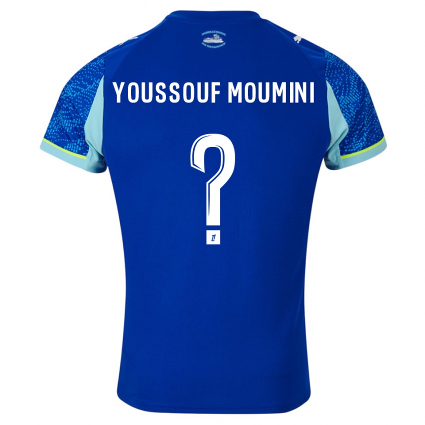 ילדים Yakine Youssouf Moumini #0 תכלת לבן ג'רזי קיט שלישי 2025/26 חולצה קצרה