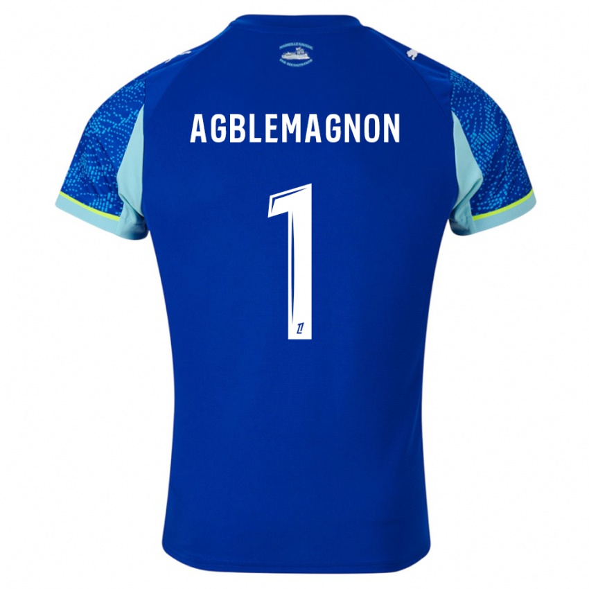 ילדים יורגן אגבלמאניון #1 תכלת לבן ג'רזי קיט שלישי 2025/26 חולצה קצרה