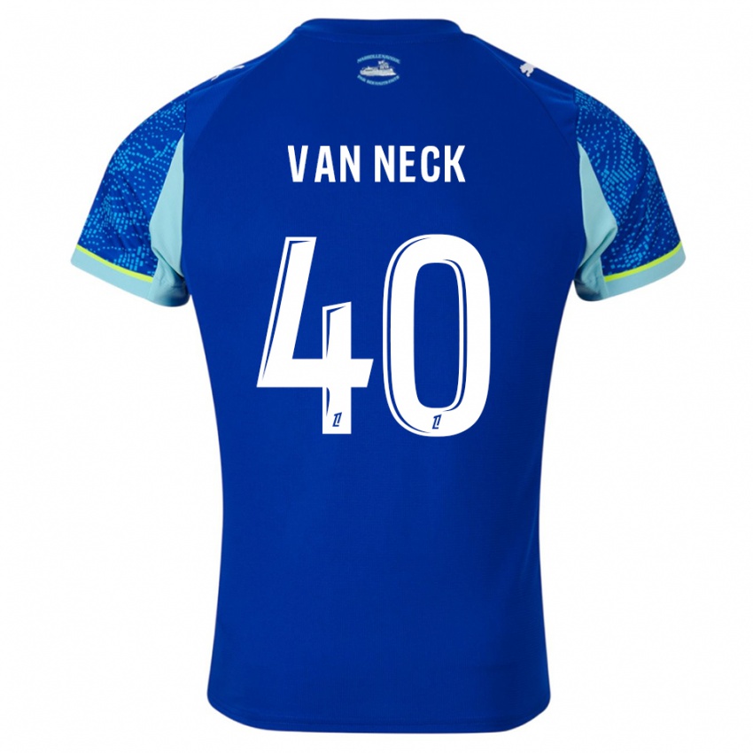 ילדים ג'ל ואן צוק #40 תכלת לבן ג'רזי קיט שלישי 2025/26 חולצה קצרה