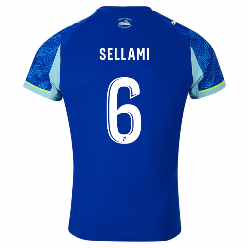 ילדים Yanis Sellami #6 תכלת לבן ג'רזי קיט שלישי 2025/26 חולצה קצרה