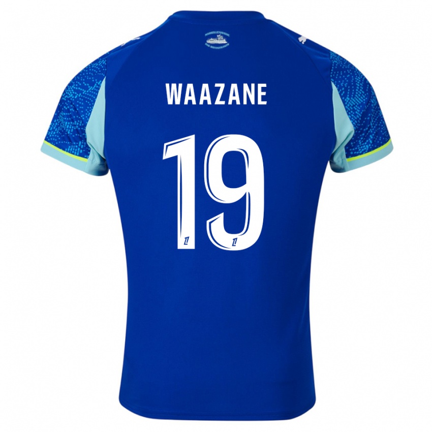 ילדים Jassim Waazane #19 תכלת לבן ג'רזי קיט שלישי 2025/26 חולצה קצרה