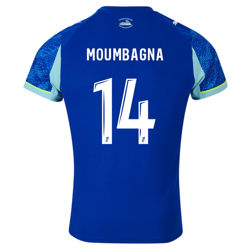 ילדים פאריס פמי מומבניה #14 תכלת לבן ג'רזי קיט שלישי 2025/26 חולצה קצרה