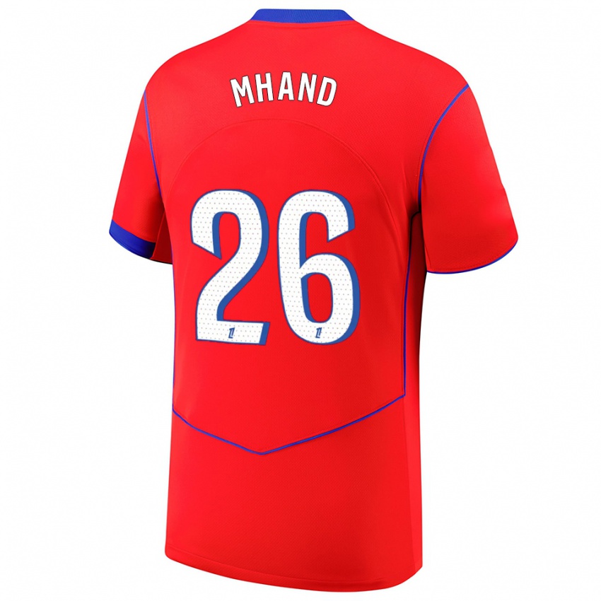 ילדים Ilian Mhand #26 אדום כחול לבן ג'רזי קיט שלישי 2025/26 חולצה קצרה