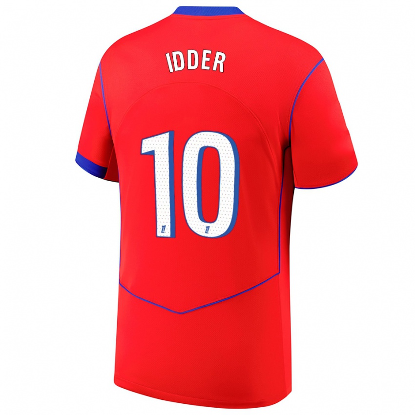 ילדים Younes Idder #10 אדום כחול לבן ג'רזי קיט שלישי 2025/26 חולצה קצרה