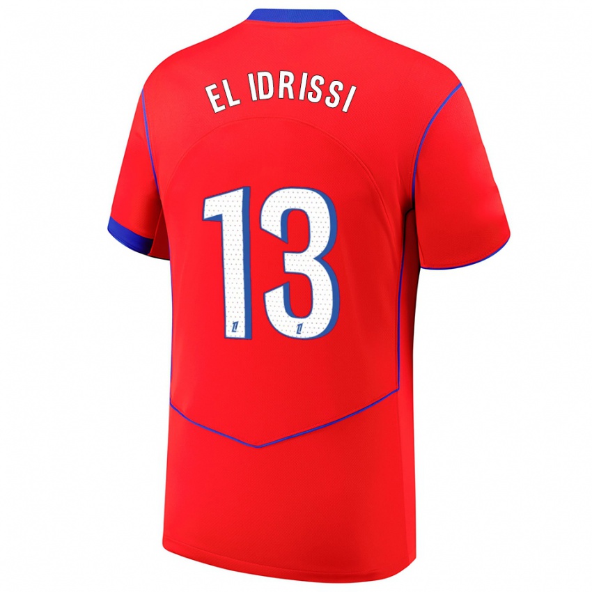 ילדים Mohamed-Amine El Idrissi #13 אדום כחול לבן ג'רזי קיט שלישי 2025/26 חולצה קצרה