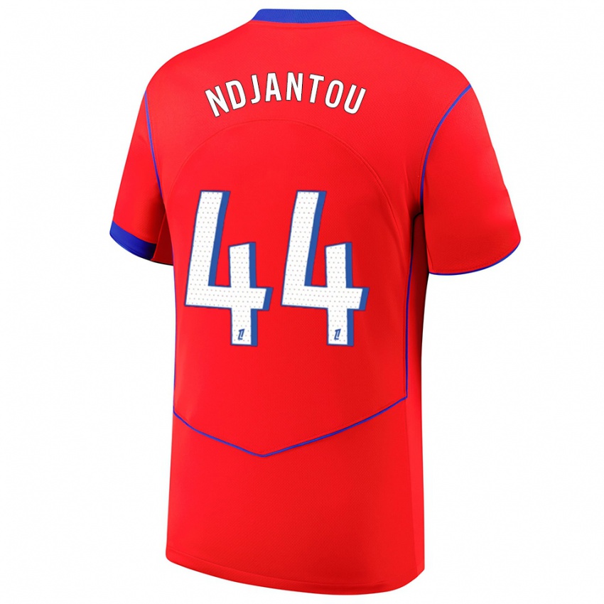 ילדים Quentin Ndjantou #44 אדום כחול לבן ג'רזי קיט שלישי 2025/26 חולצה קצרה