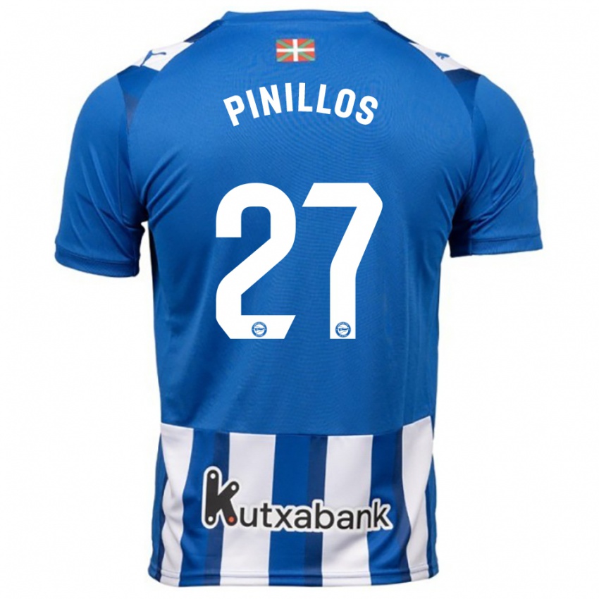 גברים לאנדר פינילוס ווילסון #27 כחול לבן ג'רזי ביתית 2025/26 חולצה קצרה