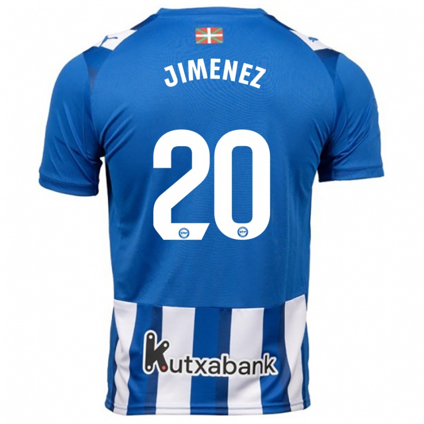 גברים Encarnacion Jimenez #20 כחול לבן ג'רזי ביתית 2025/26 חולצה קצרה